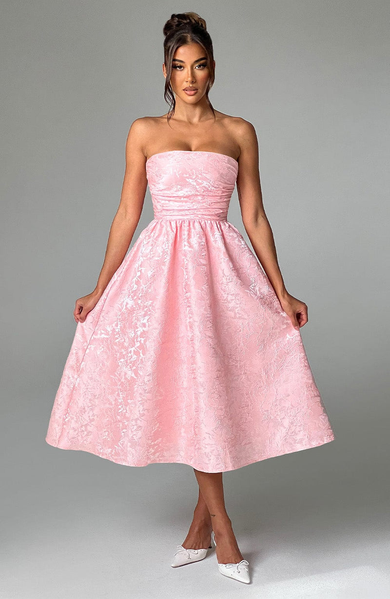 Saoirse Midi Dress - Blush Dress Babyboo Fashion Premium Exclusive Design