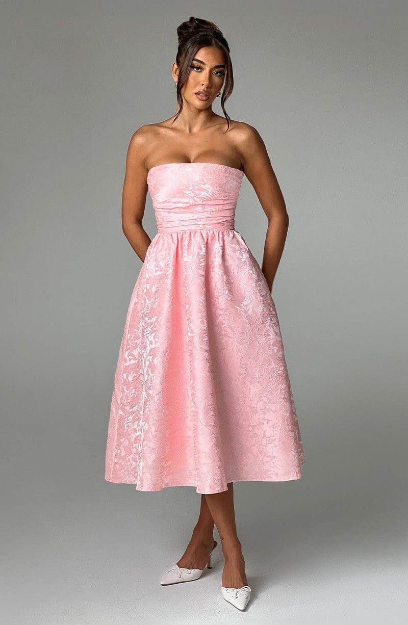 Saoirse Midi Dress - Blush Dress XS Babyboo Fashion Premium Exclusive Design