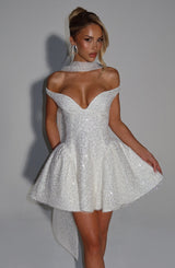 Sapphire Mini Dress - Ivory Dress Babyboo Fashion Premium Exclusive Design