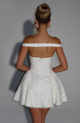 Sapphire Mini Dress - Ivory Dress Babyboo Fashion Premium Exclusive Design