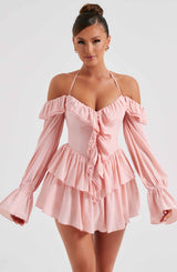 Savanna Playsuit - Pink Playsuit Babyboo Fashion Premium Exclusive Design