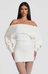 Sawyer Mini Dress - Ivory Dress Babyboo Fashion Premium Exclusive Design