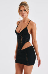 Selma Mini Skirt - Black Skirt Babyboo Fashion Premium Exclusive Design