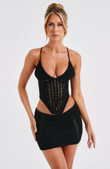 Selma Mini Skirt - Black Skirt Babyboo Fashion Premium Exclusive Design