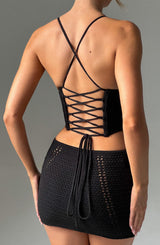 Selma Mini Skirt - Black Skirt Babyboo Fashion Premium Exclusive Design