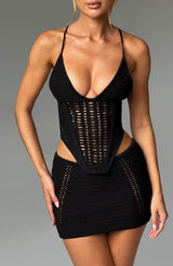 Selma Mini Skirt - Black Skirt Babyboo Fashion Premium Exclusive Design