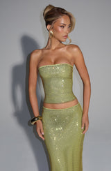 Serena Top - Olive Tops Babyboo Fashion Premium Exclusive Design