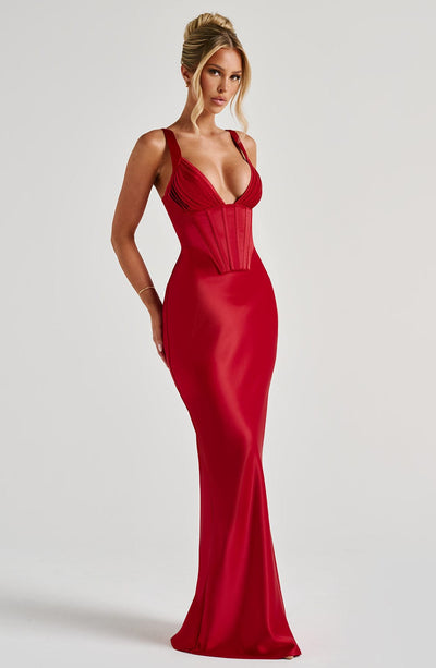 Collective Dress - Shae Maxi Dress - Red image 5