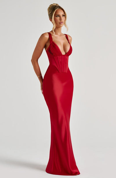Collective Dress - Shae Maxi Dress - Red image 4