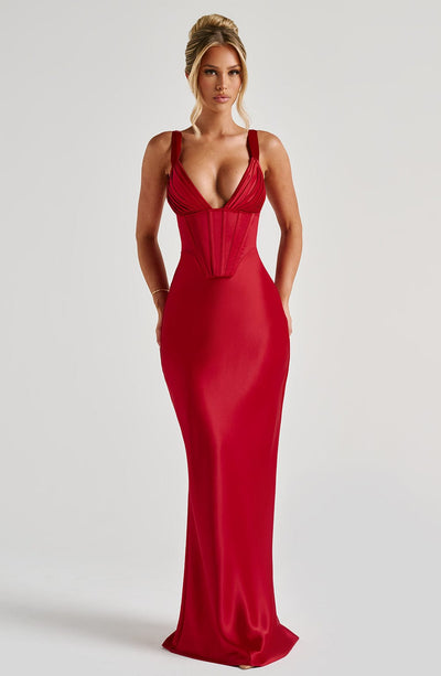 Collective Dress - Shae Maxi Dress - Red image 6