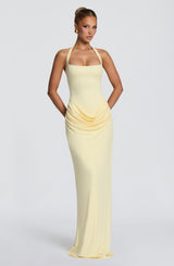 Sharona Maxi Dress - Lemon Dress XS Babyboo Fashion Premium Exclusive Design