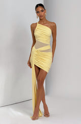 Shazia Mini Dress - Lemon Dress Babyboo Fashion Premium Exclusive Design