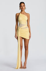 Shazia Mini Dress - Lemon Dress Babyboo Fashion Premium Exclusive Design