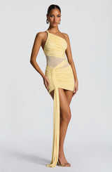 Shazia Mini Dress - Lemon Dress Babyboo Fashion Premium Exclusive Design