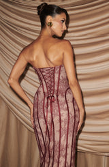 Sian Maxi Dress - Burgundy Dress Babyboo Fashion Premium Exclusive Design