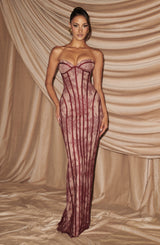 Sian Maxi Dress - Burgundy Dress Babyboo Fashion Premium Exclusive Design