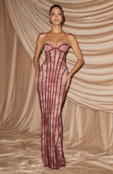 Sian Maxi Dress - Burgundy Dress Babyboo Fashion Premium Exclusive Design