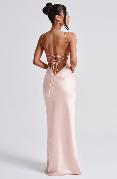 Sinead Maxi Dress - Peach - View 3 | Shop Formal Dress