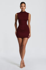 Soline Mini Dress - Cherry Lacquer Dress Babyboo Fashion Premium Exclusive Design