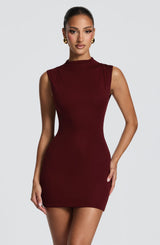 Soline Mini Dress - Cherry Lacquer Dress Babyboo Fashion Premium Exclusive Design