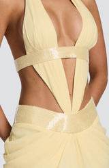 Sophie Maxi Dress - Lemon Dress Babyboo Fashion Premium Exclusive Design