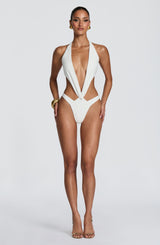 Stella Swimsuit - White Swimwear Babyboo Fashion Premium Exclusive Design