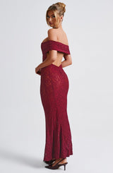 Stephanie Maxi Dress - Burgundy Dress Babyboo Fashion Premium Exclusive Design