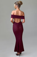 Stephanie Maxi Dress - Burgundy Dress Babyboo Fashion Premium Exclusive Design