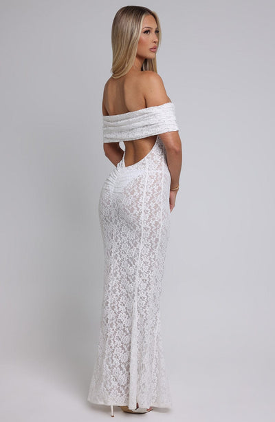 Stephanie Maxi Dress - Ivory - View 5 | Shop Formal Dress