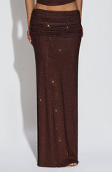 Sterling Maxi Skirt - Plum Brown Skirt Babyboo Fashion Premium Exclusive Design