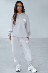 Studio Sweatpants - Light Grey/White Pants Babyboo Fashion Premium Exclusive Design