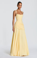 Sura Maxi Dress - Lemon Dress Babyboo Fashion Premium Exclusive Design