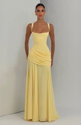 Sura Maxi Dress - Lemon Dress Babyboo Fashion Premium Exclusive Design