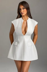 Suri Mini Dress - Ivory Dress Babyboo Fashion Premium Exclusive Design