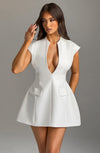 Suri Mini Dress - Ivory Dress Babyboo Fashion Premium Exclusive Design