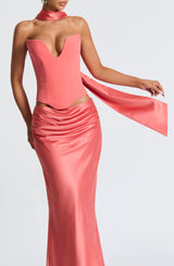 Sybil Scarf - Coral Pink Accessories ONE SIZE Babyboo Fashion Premium Exclusive Design