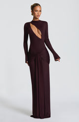 Tahnee Maxi Dress - Plum Dress Babyboo Fashion Premium Exclusive Design