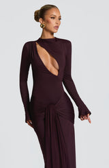 Tahnee Maxi Dress - Plum Dress Babyboo Fashion Premium Exclusive Design