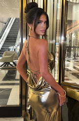 Talisa Maxi Dress - Gold Dress Babyboo Fashion Premium Exclusive Design