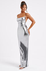 Talisa Maxi Dress - Gunmetal Dress Babyboo Fashion Premium Exclusive Design