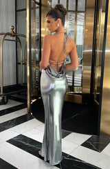 Talisa Maxi Dress - Gunmetal Dress Babyboo Fashion Premium Exclusive Design