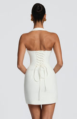 Tamsin Mini Dress - Ivory Dress Babyboo Fashion Premium Exclusive Design