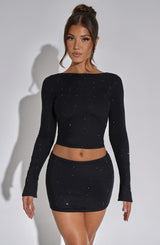 Tani Mini Skirt - Black Skirt Babyboo Fashion Premium Exclusive Design