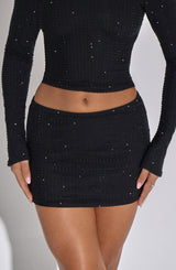 Tani Mini Skirt - Black Skirt Babyboo Fashion Premium Exclusive Design