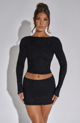 Tani Mini Skirt - Black Skirt XS Babyboo Fashion Premium Exclusive Design