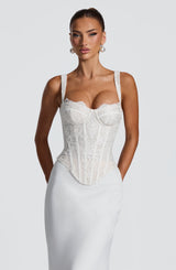 Tansy Corset - Ivory Tops Babyboo Fashion Premium Exclusive Design