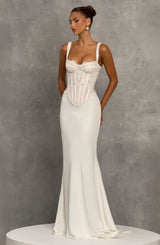 Tansy Corset - Ivory Tops Babyboo Fashion Premium Exclusive Design