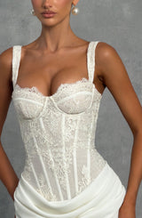 Tansy Corset - Ivory Tops Babyboo Fashion Premium Exclusive Design