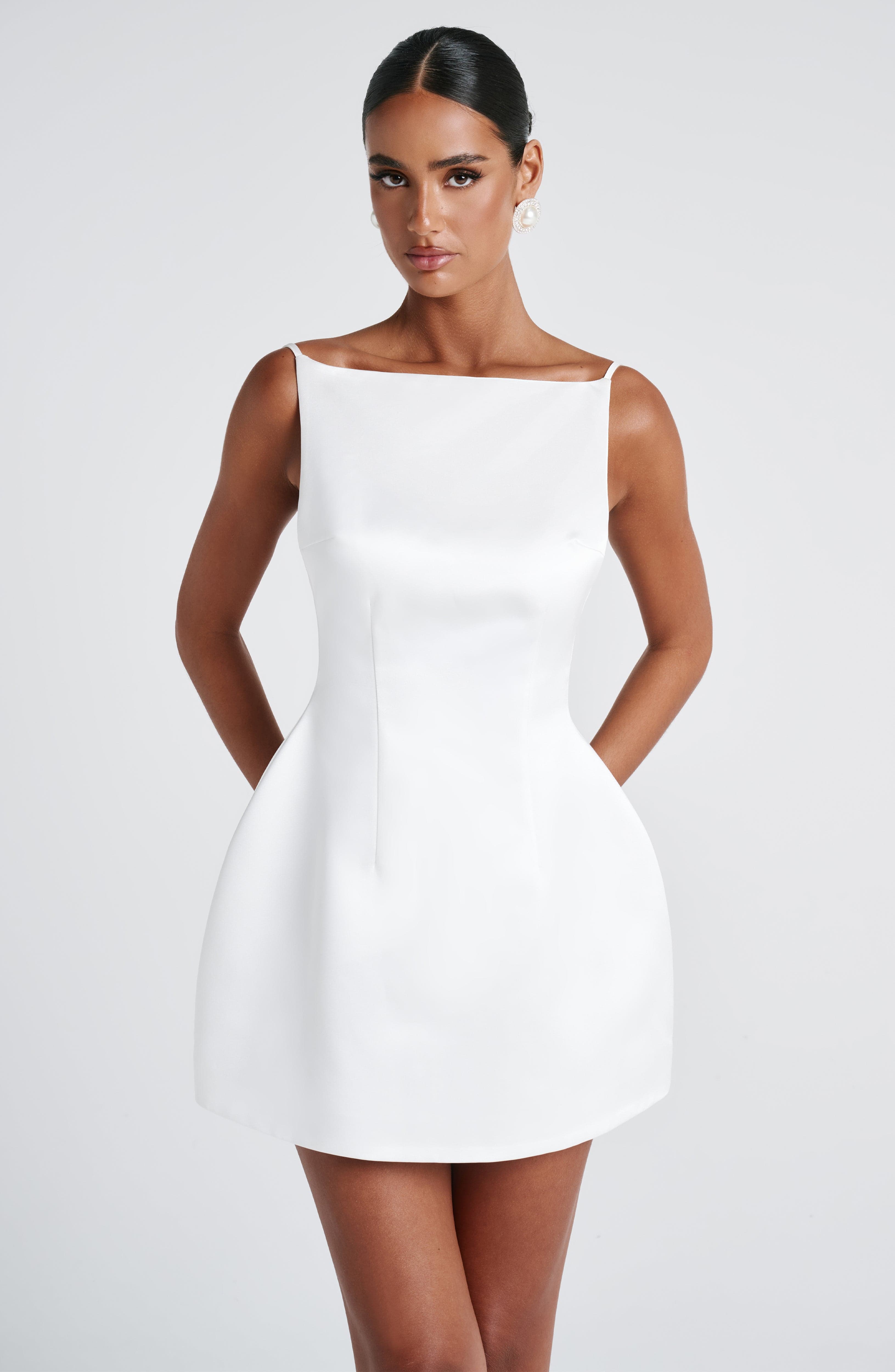 babyboo white mini dress Marla Mini Dress
