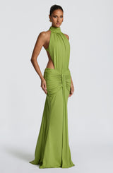 Thekla Maxi Dress - Olive Dress Babyboo Fashion Premium Exclusive Design